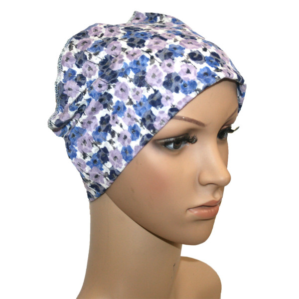 blue watercolour head band