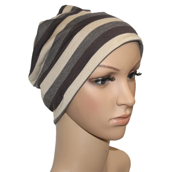 brown stripes headband